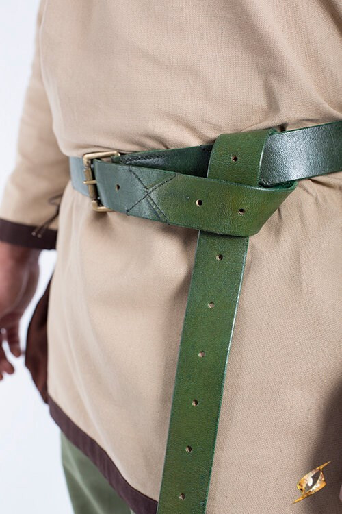 The X Belt is a long leather belt made from full-grain buffalo