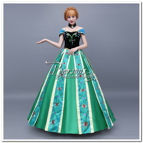 Frozen Anna Coronation Embroidery Dress Set