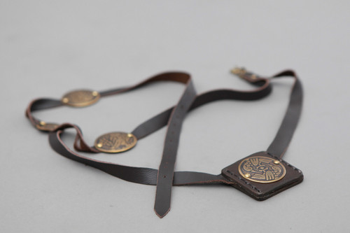 "Archeress" Leather Belt and Frog