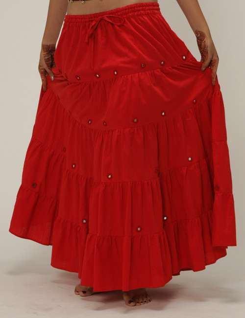 Six Yard Gypsy Skirt with Mirrors Six Yard Gypsy Skirt with Mirrors