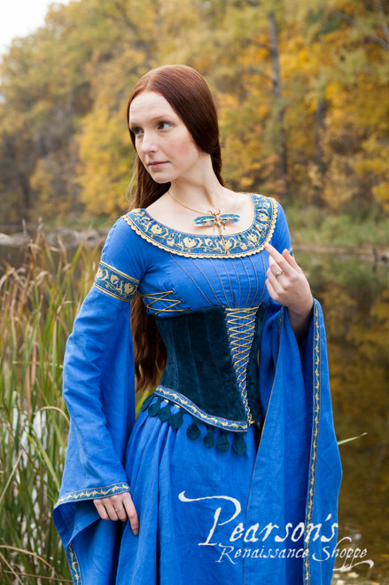 Lady of the Lake with Medieval Suede Corset