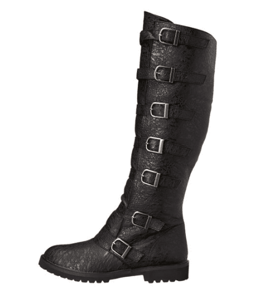 Multi-Buckle Knee High Boots