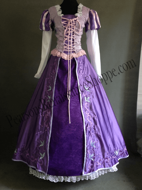 Disney Tangled Rapunzel Embroidered Dress