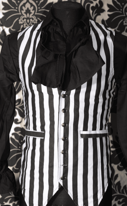 Sale Steampunk Striped Long Vest