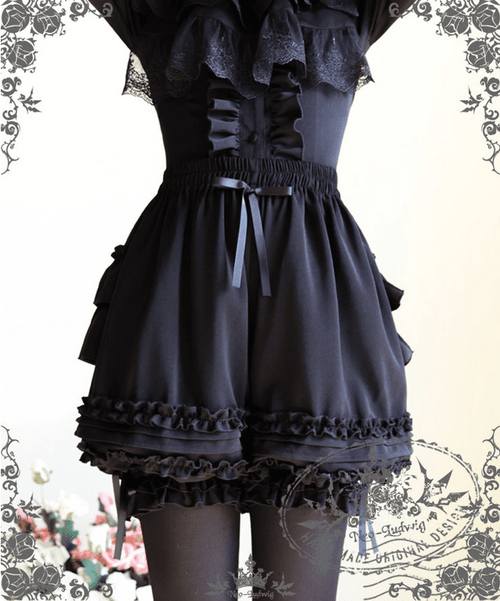 Tiered Ruffle Bloomer Shorts