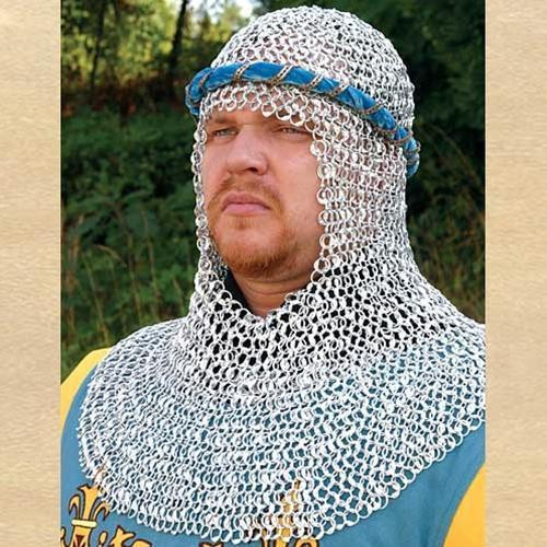 Mail Armor Coif, Riveted Aluminum