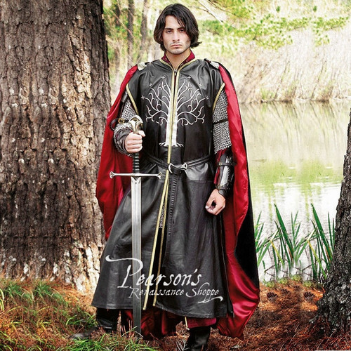 Aragorn Dark Leather Surcoat