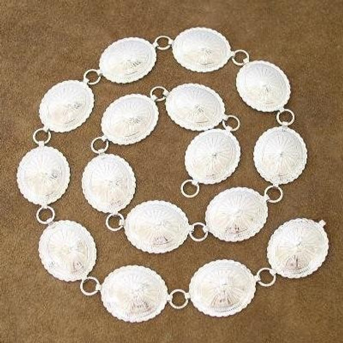 Silver Link Concho Belt