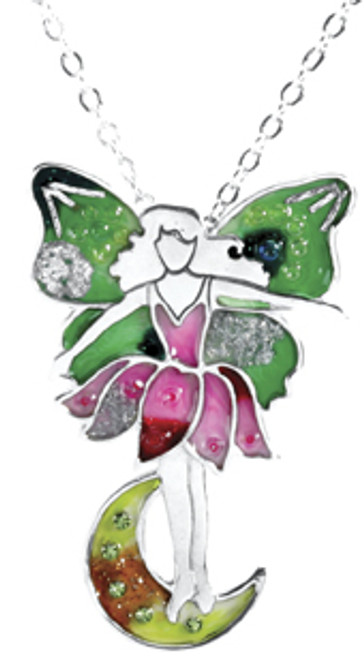 Pink & Green Fairy Pendant Pink & Green Fairy Pendant