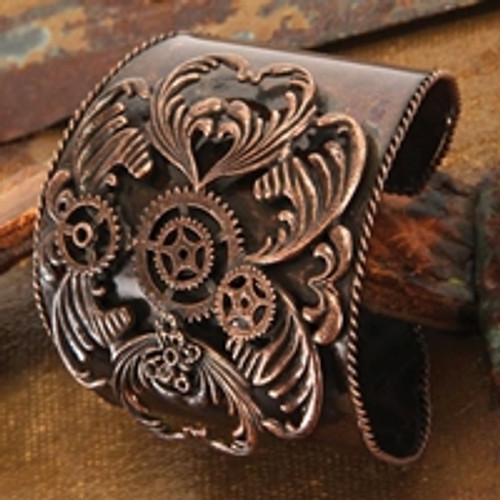 Antique Copper Steampunk Cuff