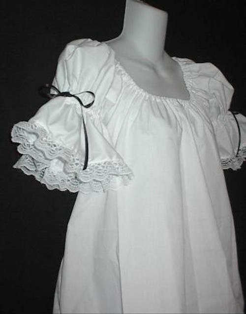 Pirate Chemise Top w/ Bows & Lace Pirate Chemise Top w/ Bows & Lace
