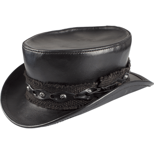 Leather Top Hat