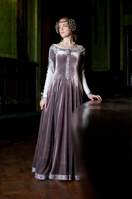 Lady Rowena Velvet Medieval Dress