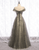 A-Line Floral Evening Gown