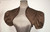 Brown Shrug with Short Sleeves