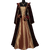 Courtly Red Velvet Gown