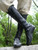 Medieval Fantasy High Boots "Forest"