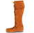 Suede Medieval Tall Boot With Fringe