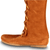 Suede Medieval Tall Boot With Fringe