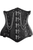 Steel Boned Underbust Corset w/Chains and Clasps