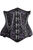 Steel Boned Underbust Corset w/Chains and Clasps