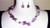 Amethyst Necklace & Earrings Set