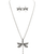Silver Crystal Wings Dragonfly Necklace Set
