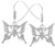Stainless Steel Butterfly Earrings
