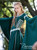 Water Flowers Long Sleeved Dress
