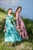 Water Flowers Medieval Dress