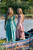 Water Flowers Medieval Dress