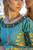 Water Flowers Enameled Necklace