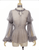 Transparent Long Sleeve Chemise Top