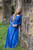 Classic blue flax linen
