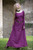 Violet flax linen