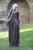 Brown flax linen
