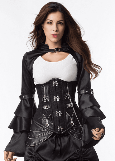 theredthread S burlesque corset ブラック トップス theredthread s burlesque corset black THEREDTHREAD
