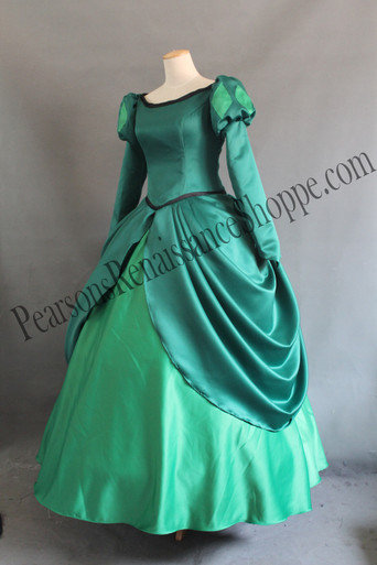 ariel little mermaid green dress Disney Little Mermaid Princess Ariel Dark Green Dress