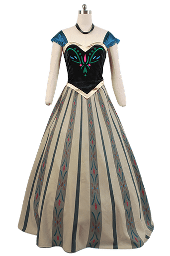 strapless open back dress Elsa Coronation Dress – Pattywhacks Inc main image 1