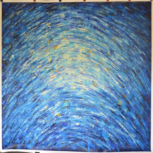 “Radiating Waters” by Tian Lu.  Original Oil Painting on Canvas, Hand signed and dated 2018 by Tian Lu.