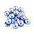 Sterile  20mm Flip Off Caps, Blue, Red, Black, Green, Grey, Yellow & White (Bag of 280)
