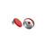 Non-Sterile 13mm Flip Off Caps, Red & White (Bag of 1000)