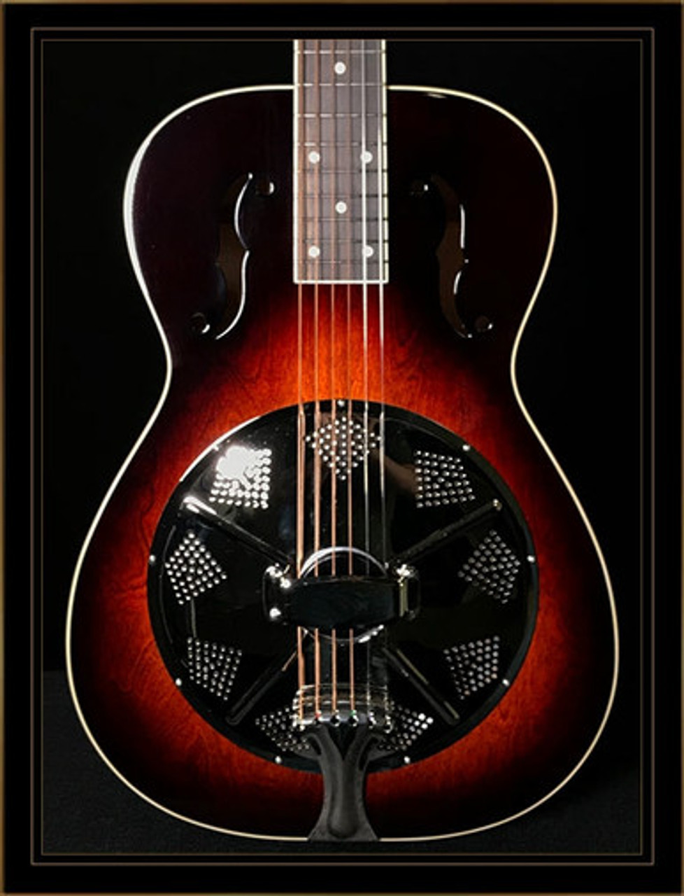 Beard Birch RFB Biscuit Bridge Roundneck Resonator with Fishman Electronics