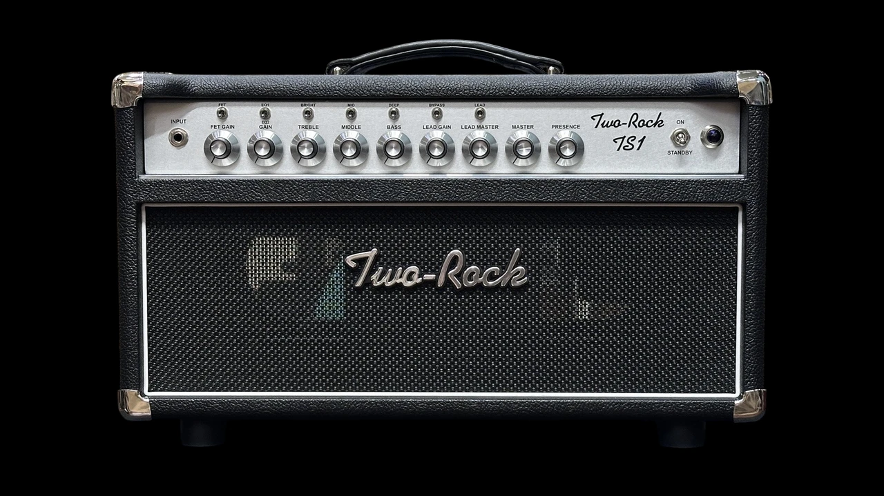Two-Rock TS1 100w Head in Black with Silver Chassis and Knobs