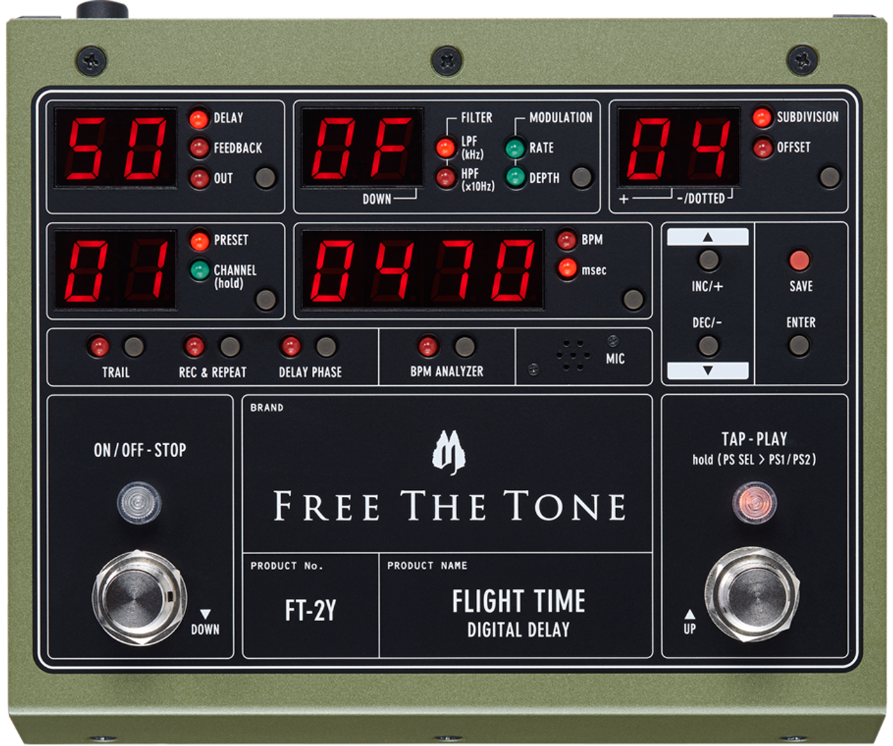 Free The Tone FT-2Y Flight Time Digital Delay Version 2