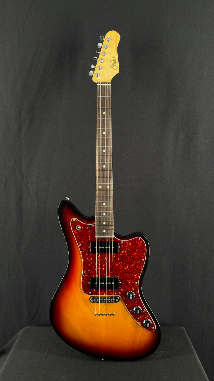 Suhr Classic JM in 3-Tone Burst with S90 Pickups and TP6 Stoptail Bridge