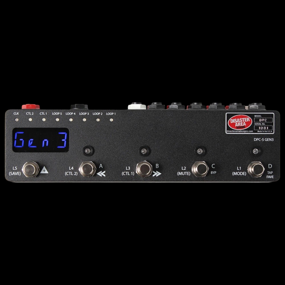 Disaster Area Designs DPC-5 Gen3 MIDI Pedalboard Controller & Loop Switcher