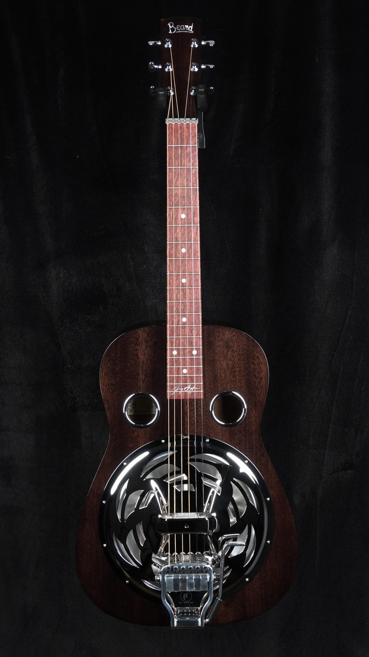 Beard Jerry Douglas Signature Black Beard Squareneck Resonator with Fishman Electronics and Hipshot Doubleshot Bridge Beard Jerry Douglas Signature Black Beard Squareneck Resonator with Fishman Electronics and Hipshot Doubleshot Bridge
