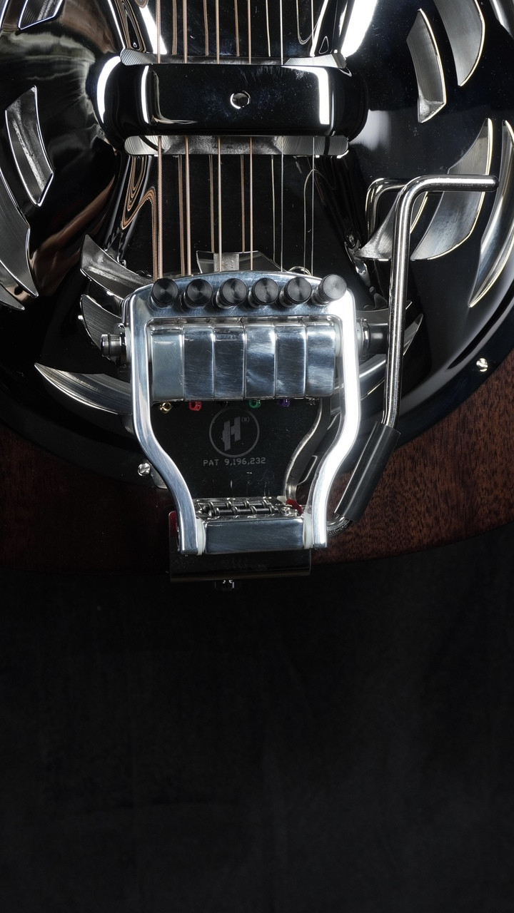 Beard Jerry Douglas Signature Black Beard Squareneck Resonator with Fishman Electronics and Hipshot Doubleshot Bridge Beard Jerry Douglas Signature Black Beard Squareneck Resonator with Fishman Electronics and Hipshot Doubleshot Bridge