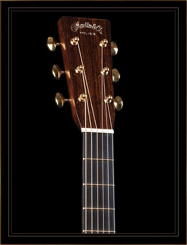 Martin D-28 Modern Deluxe Rosewood Dreadnought Acoustic Guitar - Natural - Headstock
